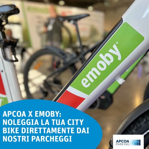image of an e-bike from the collaboration between APCOA Italy and Emoby