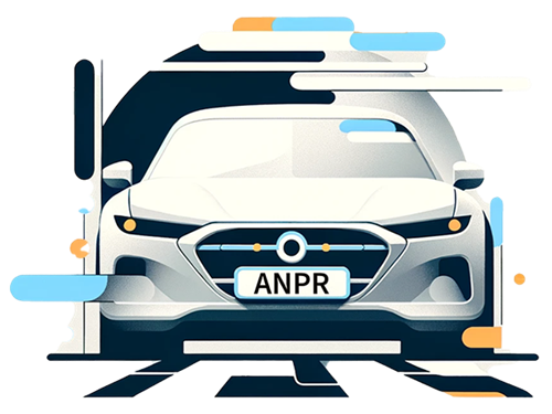 image of a car with ANPR license