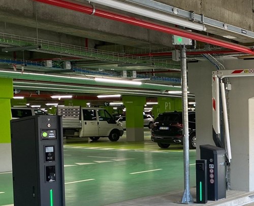 image of parking terminals